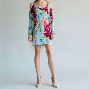 D&G Dolce & Gabbana Floral Tunic Dress - Small